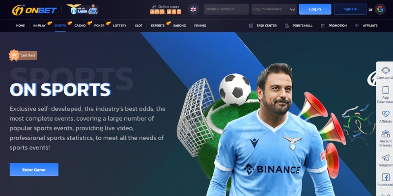 Onbet - Trang Nhà Cái Cá Cược Uy Tín & Đẳng Cấp Nhất Việt Nam 5 Sảnh Thể Thao Tại Onbet Với Hệ Thống Kèo Đa Dạng